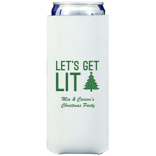Let's Get Lit Christmas Tree Collapsible Slim Huggers